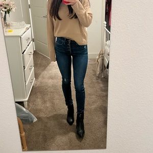 Madewell blue skinny jeans